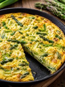 Leek Asparagus Frittata